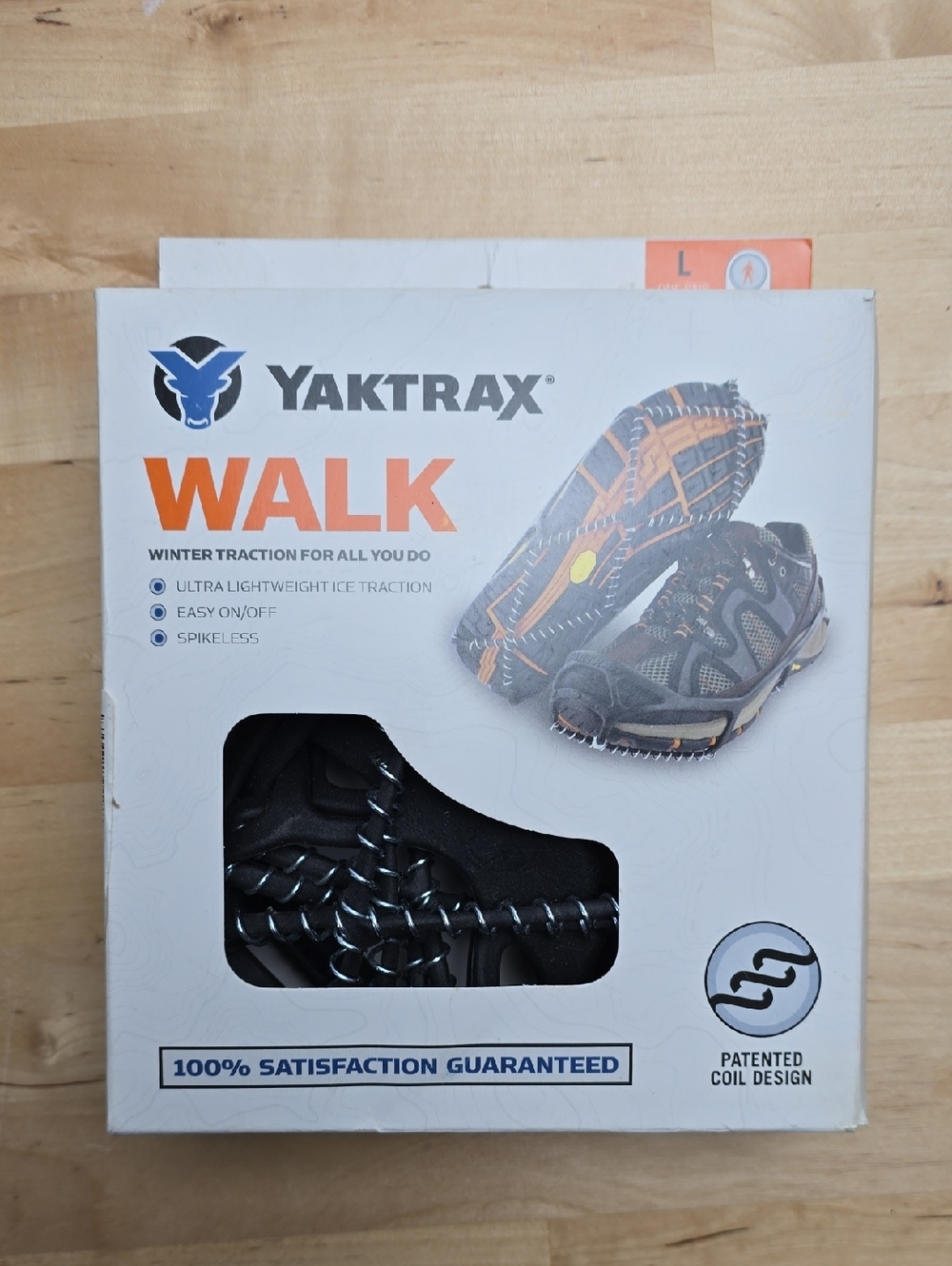 NIB Yaktrax Size Large (Mens US 11.5-13.5 / Womens 13-15) Snow Ice Cleats